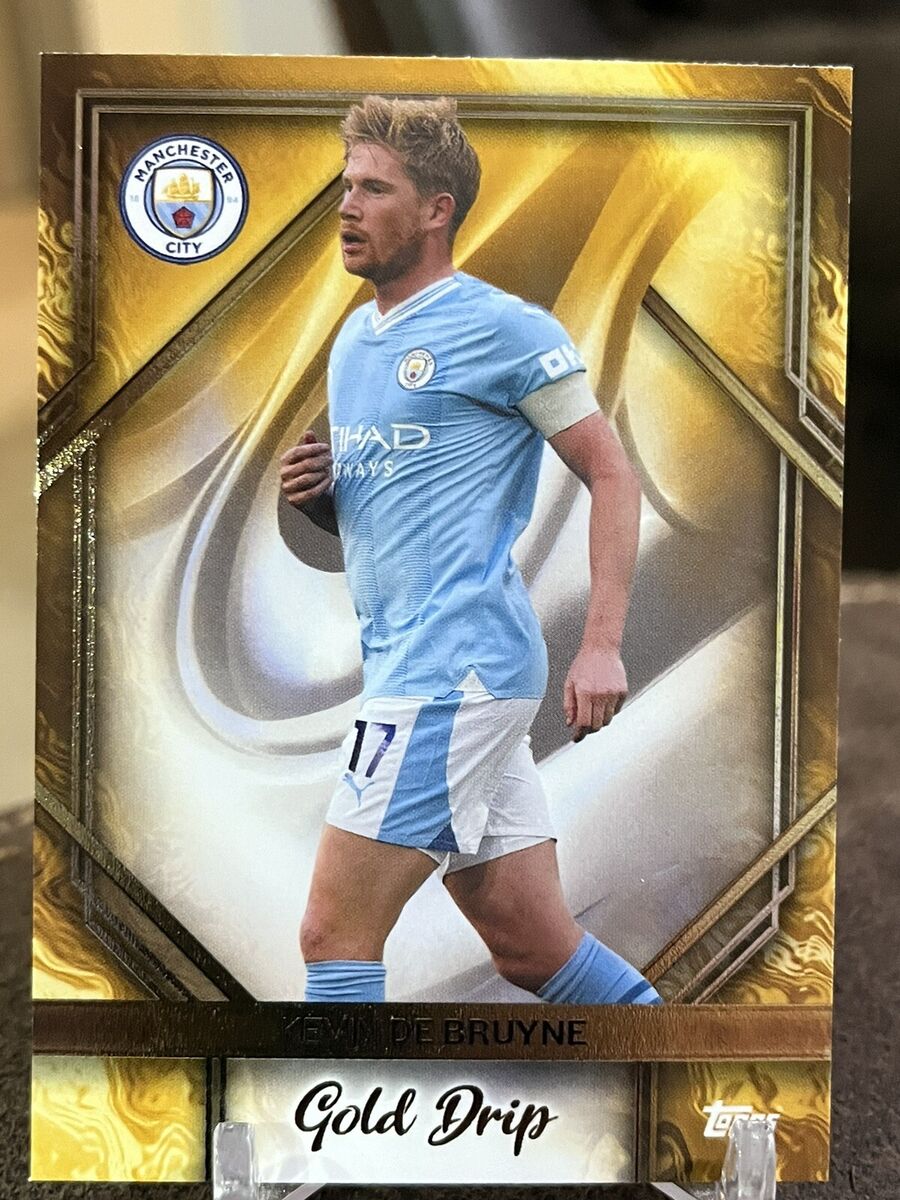Kevin De Bruyne Man City Gold Drip 2023-24 Topps Manchester Kevin De Bruyne Man City Gold Drip 2023-24 Topps Manchester