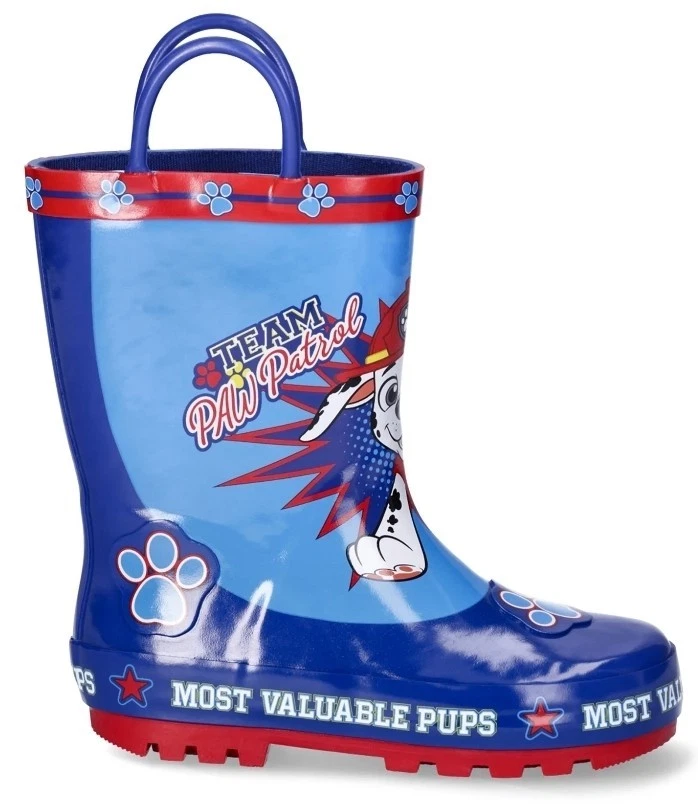 Botas de lluvia Nickelodeon Paw Patrol para niños pequeños azul con gráfico de licencia: 5/6 Foto 3 de 4