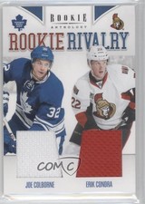 2011 Panini Rookie Anthology Rivalry Materials Joe Colborne Erik Condra #48 2a8