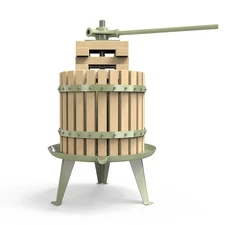 3.2 Gallon Green Fruit and Wine Press, Manual Cider Juice Maker with Solid Be...