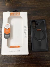 UAG Plasma XTE w/Kickstand For Apple iPhone 17 Transparent Black/Orange USE