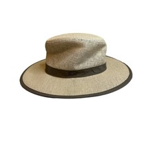 NWT Stetson Men's Large Khaki Safari Breathable Mesh Hat UPF 50+ Size Medium