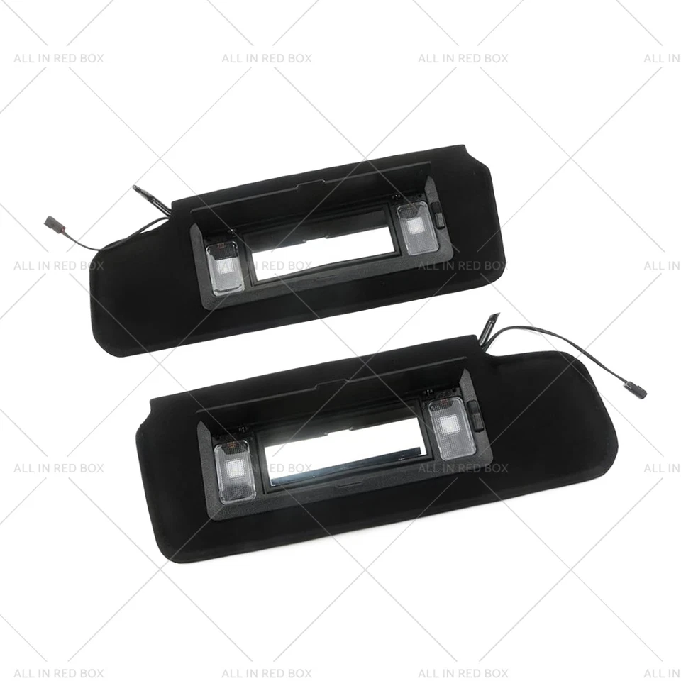 1 Pair of Sun Visors W/Vanity Mirror & LED Light Suitable for Corvette C4 84-96 Foto 3 de 4
