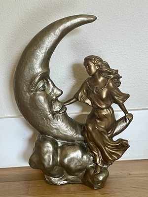 Vintage 1996 Austin Sculpture Alice Heath Talking to the Moon Rare Retired 