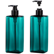 Shower Pump Bottles, 2Pcs 17Oz 500ML Refillable Pump Bottle Lotion Soap Dispens