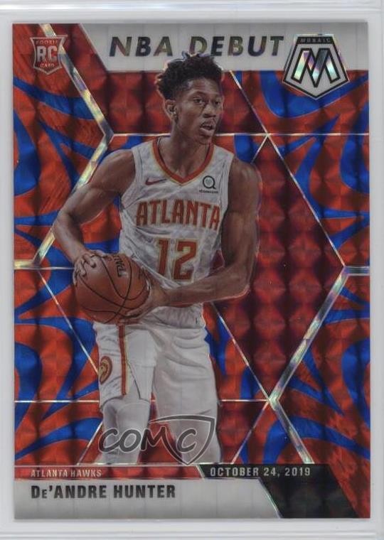 2019-20 Panini Mosaic NBA Debut Reactive Blue Prizm De'Andre Hunter #266 05v0