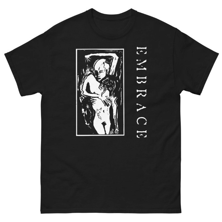 Black T-shirt Hand Pulled Silkscreen Hardcore Punk Band