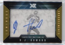 2017 Panini XR Luminous Endorsements Gold 9/10 OJ Howard #LE-OJH Auto 00o6