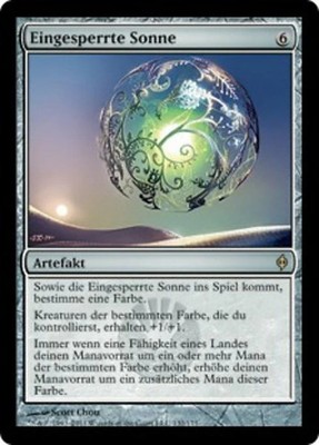 Magic/MTG Eingesperrte Sonne NPH-132 Rare Deutsch Good