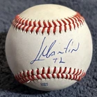 leonis martin signed baseball autograph ball auto QQ