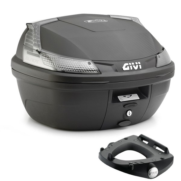 Givi B37NT Koffer Set 37L + Piaggio Beverly Tourer Piastra 2008 2009-image