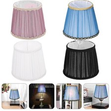 Pleated Lampshade E14 Light Cover Japanese Lamp Shade SoftCloth Table Lamp Decor