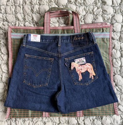 Levi's x BODE Barrel Racer Jeans Dark Wash Studded W30 L32 | eBay