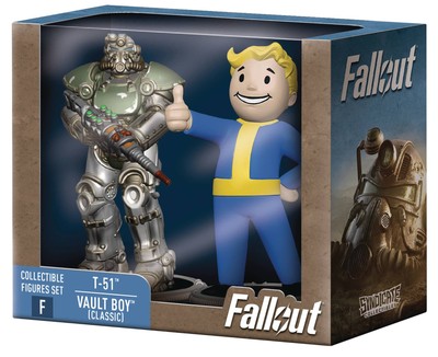 T-51 Power Armor & Vault Boy (Classic) 3-Inch Mini Figure 2-Pack
