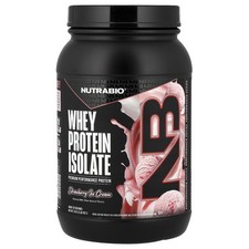 Whey Protein Isolate, Strawberry Ice Cream, 2...