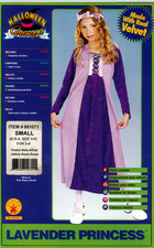 RUBIE'S LAVENDER PRINCESS HALLOWEEN COSTUME GIRL'S SIZE SMALL 4-6