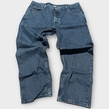 Wrangler Jeans Adult 38x29 Blue Denim Regular Fit Straight Leg 35394