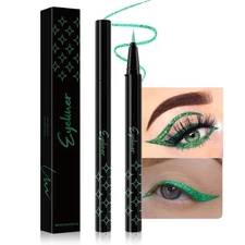 evpct 1Pcs Green Glitter Shimmer Liquid Eyeliner Eye Shadow Makeup Pencil Pen...