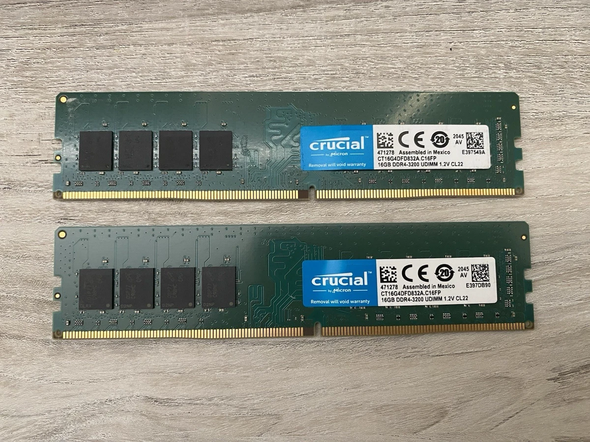 Crucial Computer Memory (RAM) 32GB Total Capacity for sale | eBay