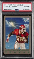 1991 FLEER PRO-VISIONS #9 DERRICK THOMAS PSA 10