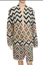 Dreamer's Womens S/M Southwestern Tribal Duster Cardigan Sweater Colorful