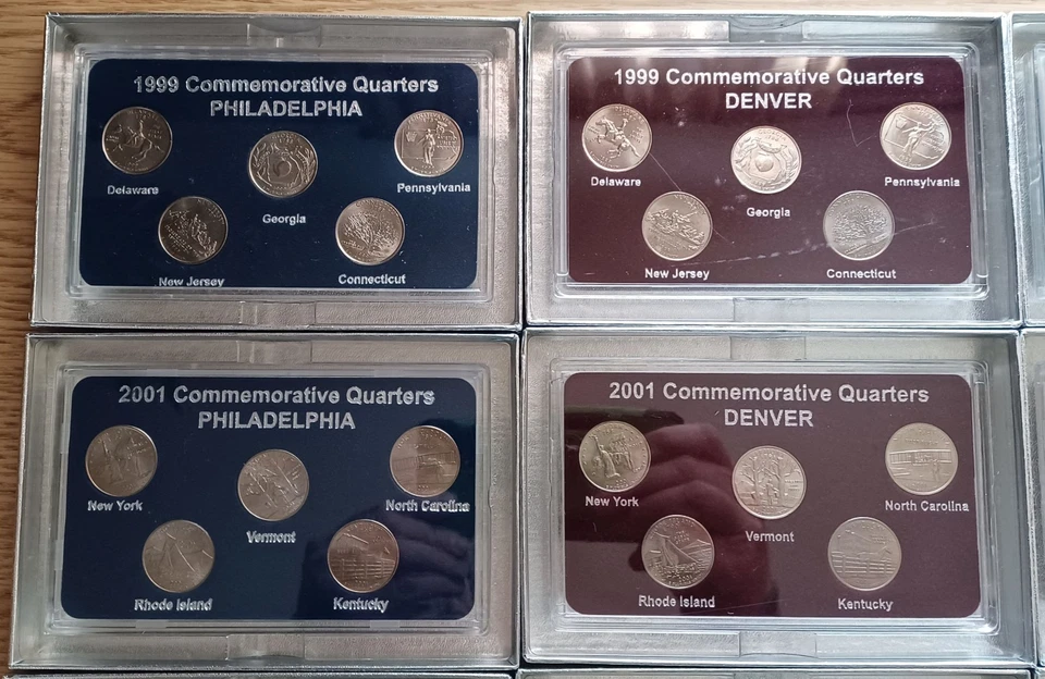 1999-2005/08 50 States Commemorative Quarters, Denver/Philly Mints, 15 Sets 25C - Image 4 of 4