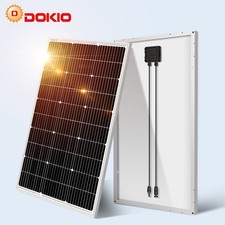 100W Panneau Solaire Monocristallin pour Toit/Camping-car,Cadre Aluminium Léger