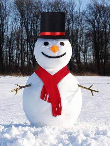  8 Pack Snowman Costume kids Winter Frosty Costume Set with Hat 11-12 Years