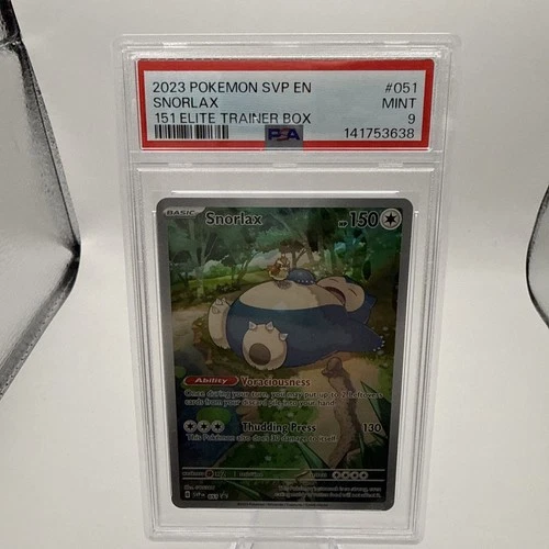 PSA 9 Snorlax Black Star Promo #51 Pokemon 151 ENGLISH 2023