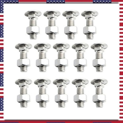 28 Pack Front & Rear Bumper Bolts Kit Stainless Cap for 1964-1972 Chevelle NEW