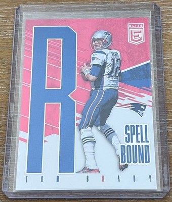 TOM BRADY 2017 Panini Donruss Elite SPELL BOUND RED LETTER "R" #01/99 ! FIRST #!