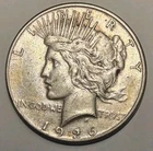 1926-S SILVER PEACE DOLLAR AU
