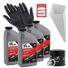 Factory Racing Parts 10W-40 4qt Oil Change Kit for Suzuki Eiger Boulevard 39.99 per gallon