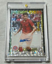 Topps UCL Soccer Card Pavlovic Black Ice 10 Series Bayern Munich Rookie NM. rookie card picture