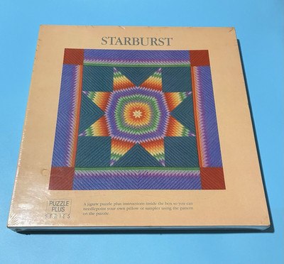 Vintage Springbok Puzzle Plus Starburst Needlepoint 500+ Pieces New (SEE PHOTOS)
