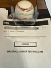 Ted Williams Boston Redsox Autographed Baseball with COA