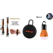 Go-Tough Outdoors Camping 3 Piece Gift Set Brand New -BT Speaker, LED Light $35
