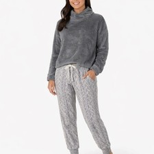 Jane  Bleecker Cozy Lounge Set Womens Medium Gray 2-Piece 1420277 NWT