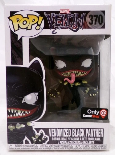 Funko Pop! 370 Venomized Black Panther Gamestop Exclusive Marvel Vinyl Figure