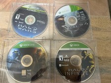 Halo Wars, Halo 4, Halo 5 Guardians & Halo Infinite Xbox 360/One Lot Discs Only