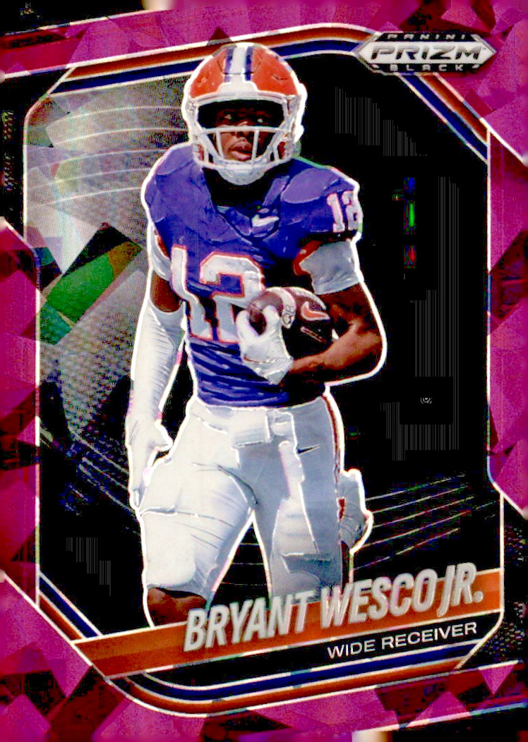2025 Panini Prizm Purple Ice Prizm Black Bryant Wesco Jr #157 /149