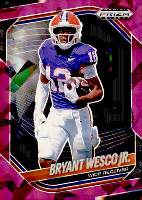 2025 Panini Prizm Purple Ice Prizm Black Bryant Wesco Jr #157 /149