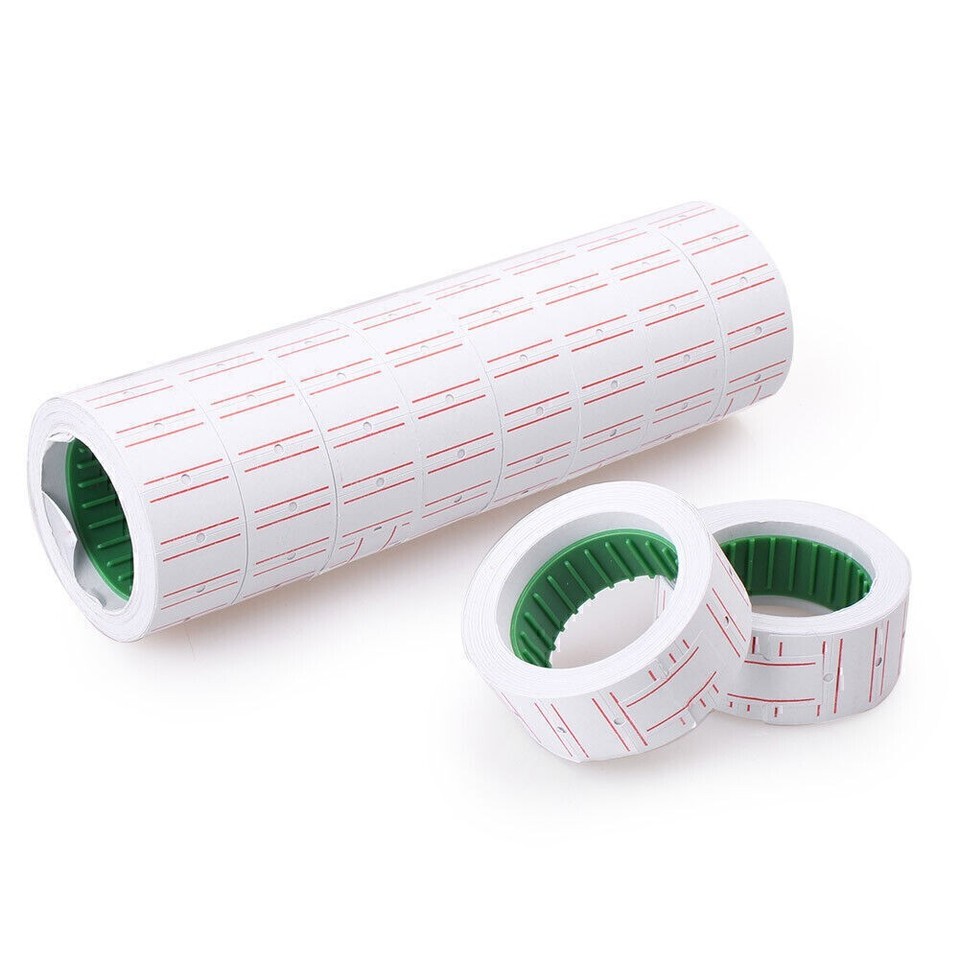 10x Rolls White Price Pricing Label Paper Tag Tagging For MX-5500 ...