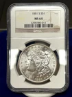 1881-S Morgan Dollar - VAM-14 - MS64 - NGC - Rolling Luster