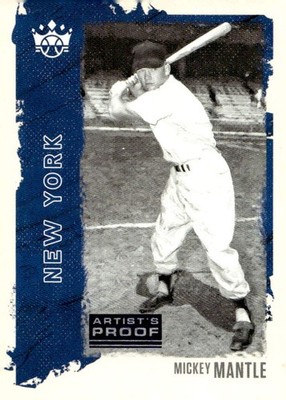 2021 Panini Diamond Kings #11 Mickey Mantle Artist's Proof Blue