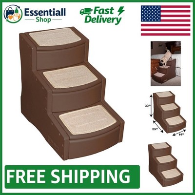 Pet Gear Easy Step III Pet Stairs - 3-Step Design for Dogs & Cats, Up to 150 lbs