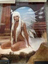 Cher nude butterfly poster Live Caesars Palace 1978 Take Me Home Tour 34.5x24.5