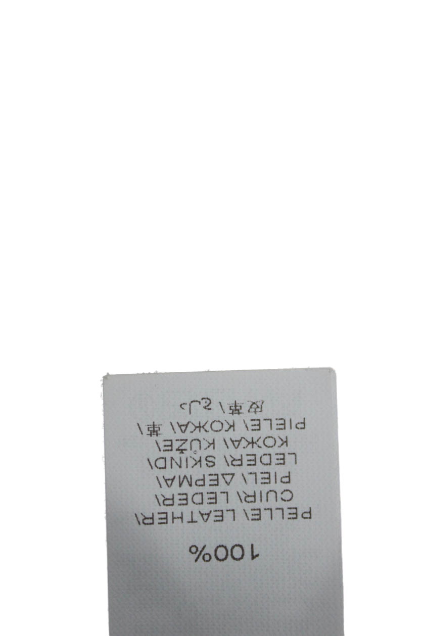 Brunello Cucinelli Womens Basic Leather Jacket Gr… - image 5