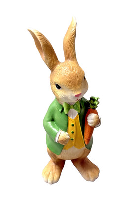 Martha Stewart Dapper Bow Tie Easter Bunny Rabbit Figurine 12'' Spring Decor NEW!