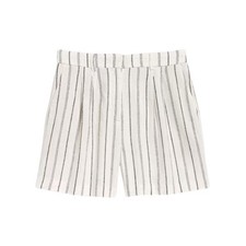 NEW Old Navy Classic Stripe Linen Blend Shorts Women's Size Large